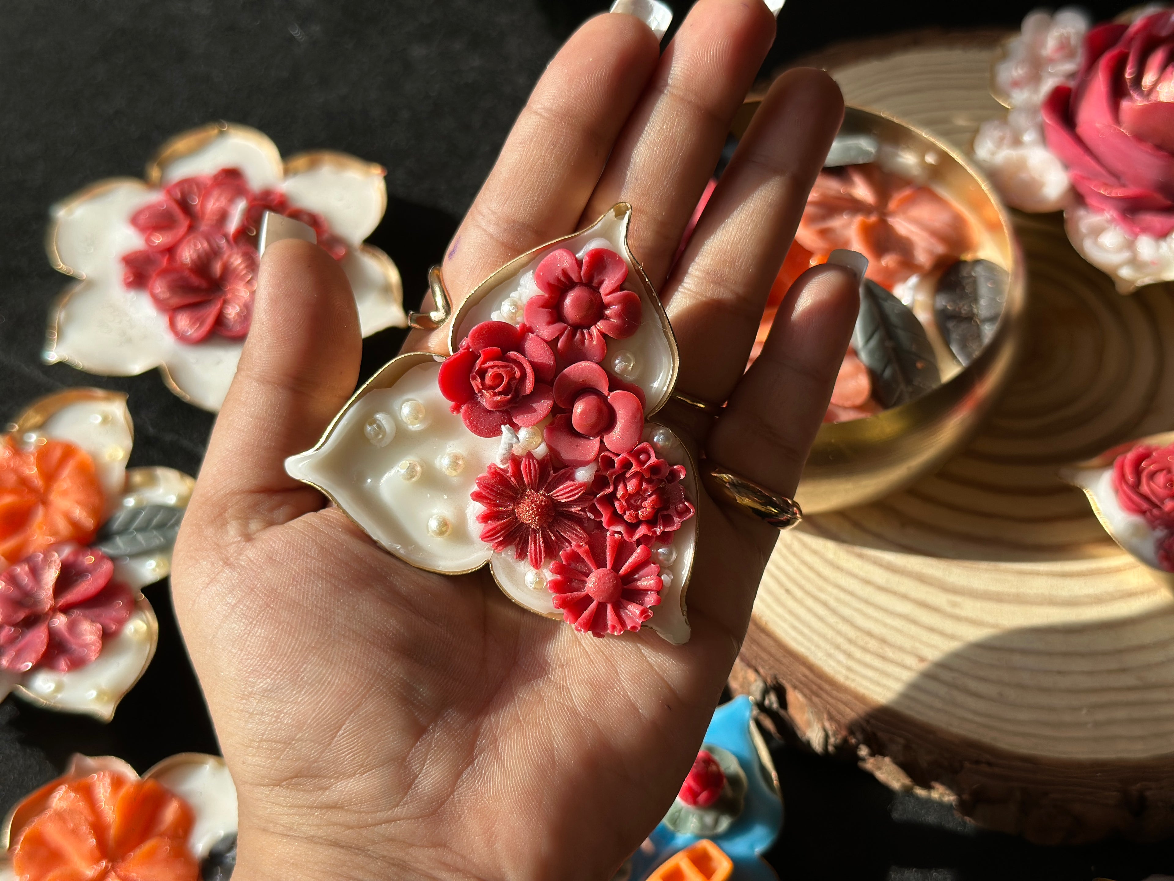 Ivory Blossoms Candles