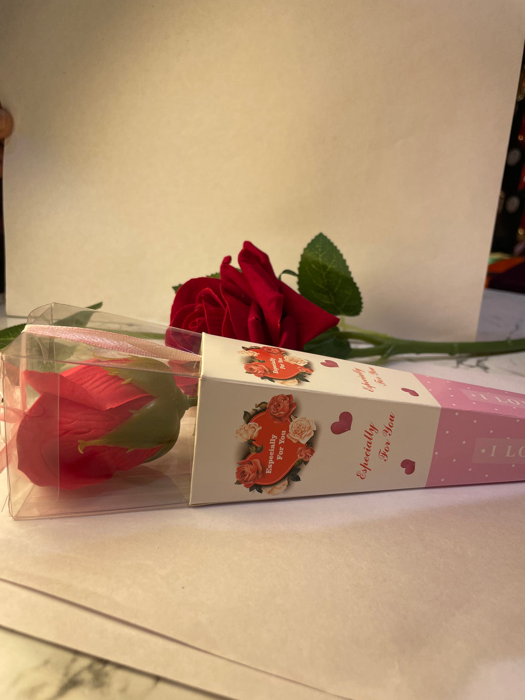 Scented artificial rose for gifting