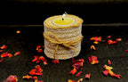 Tea light candle with holder
