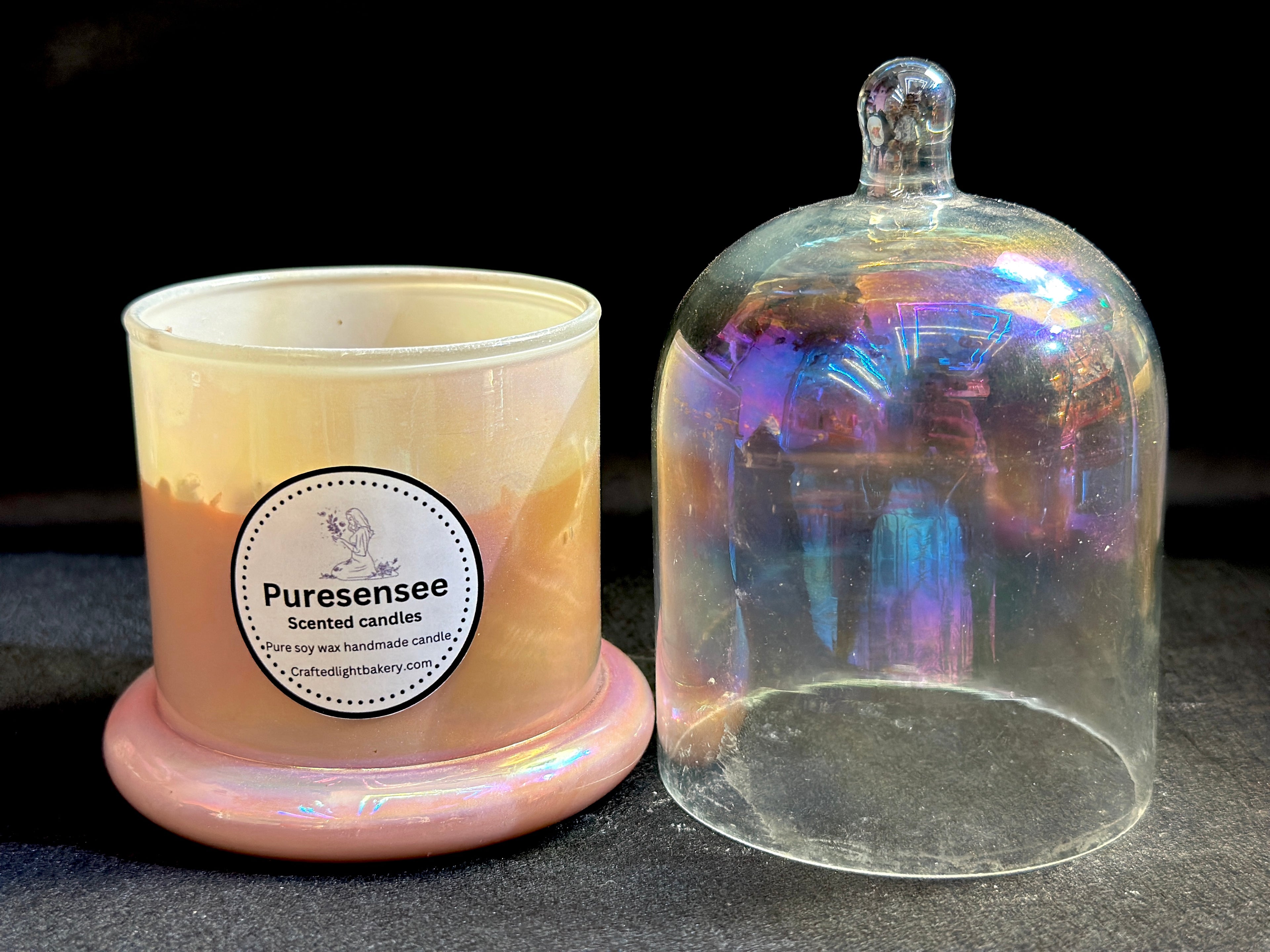 Rose jar candle