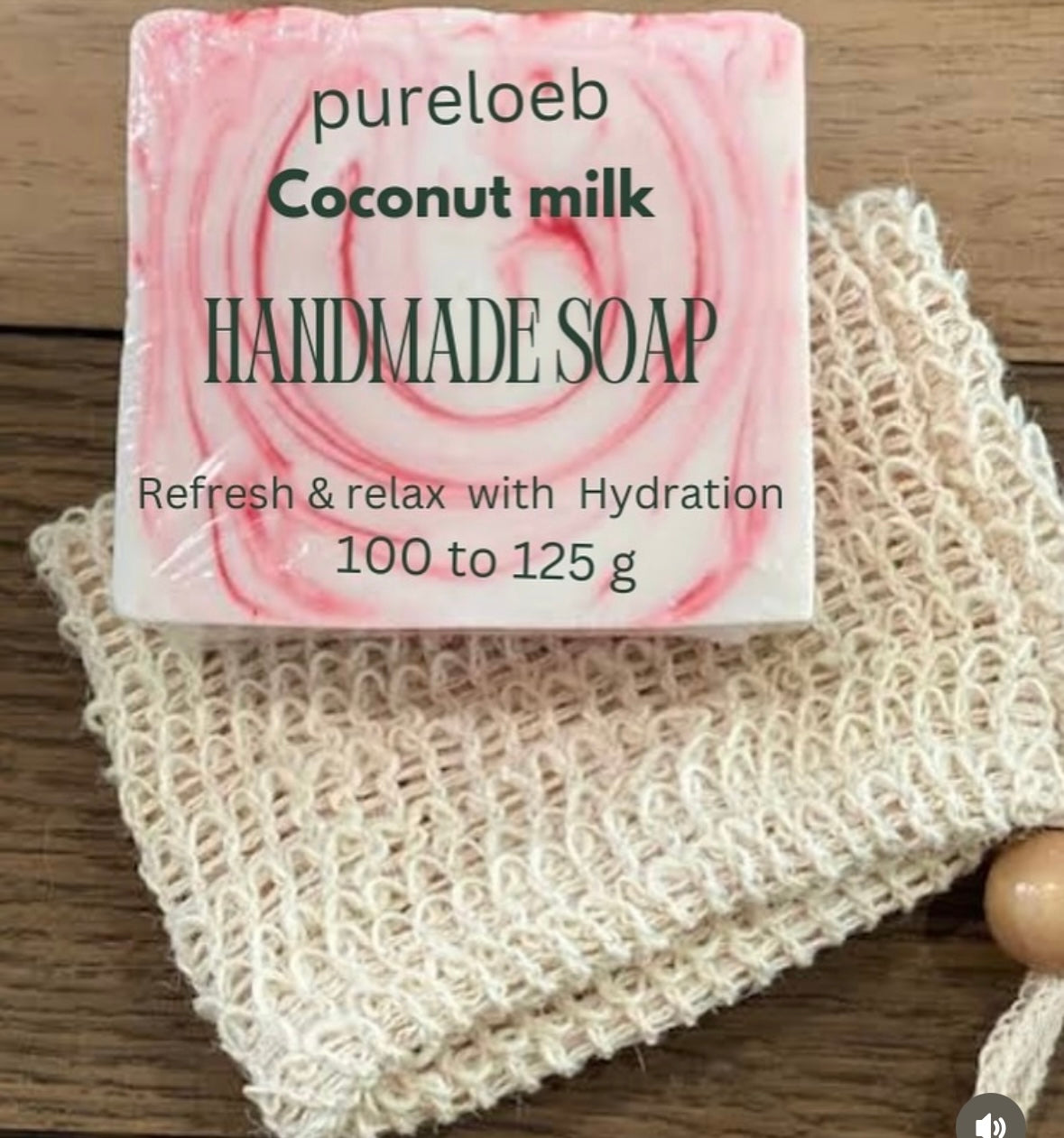 Coconut milk soap loffa