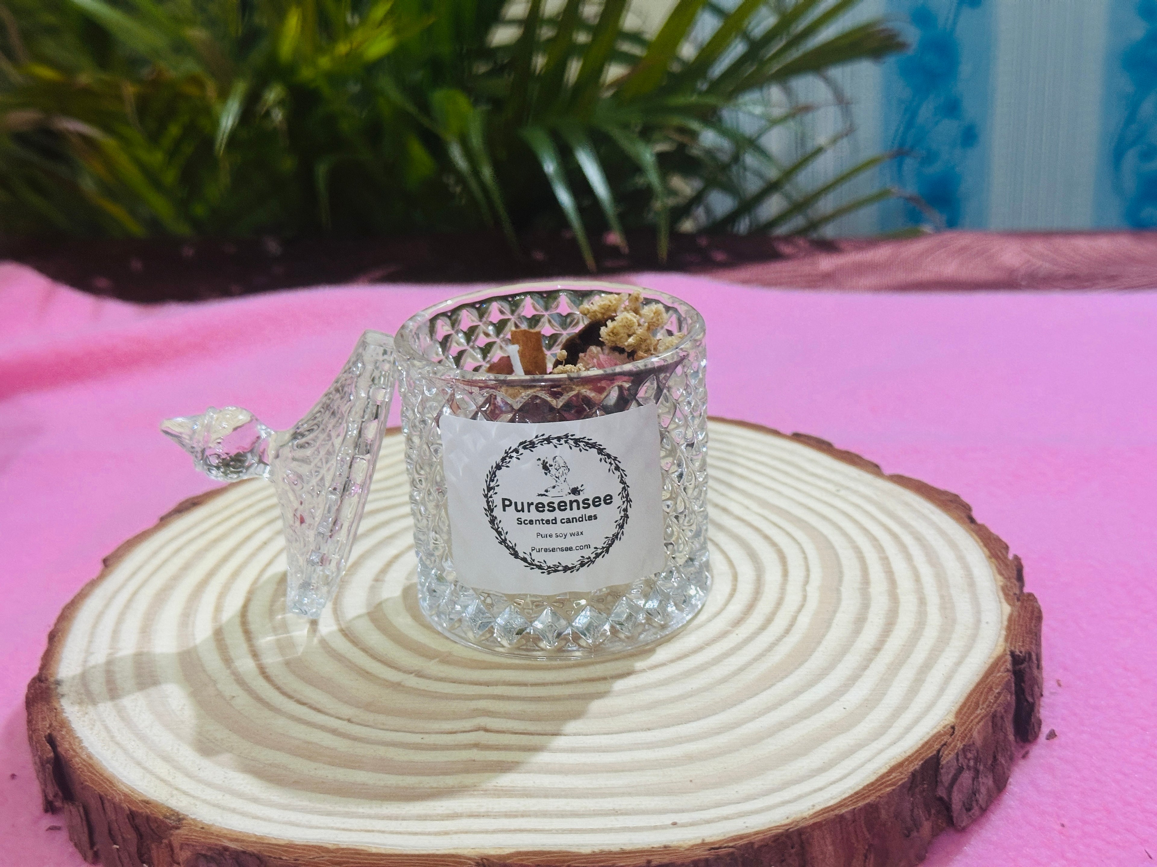 Cinnamon Cristal jar candles