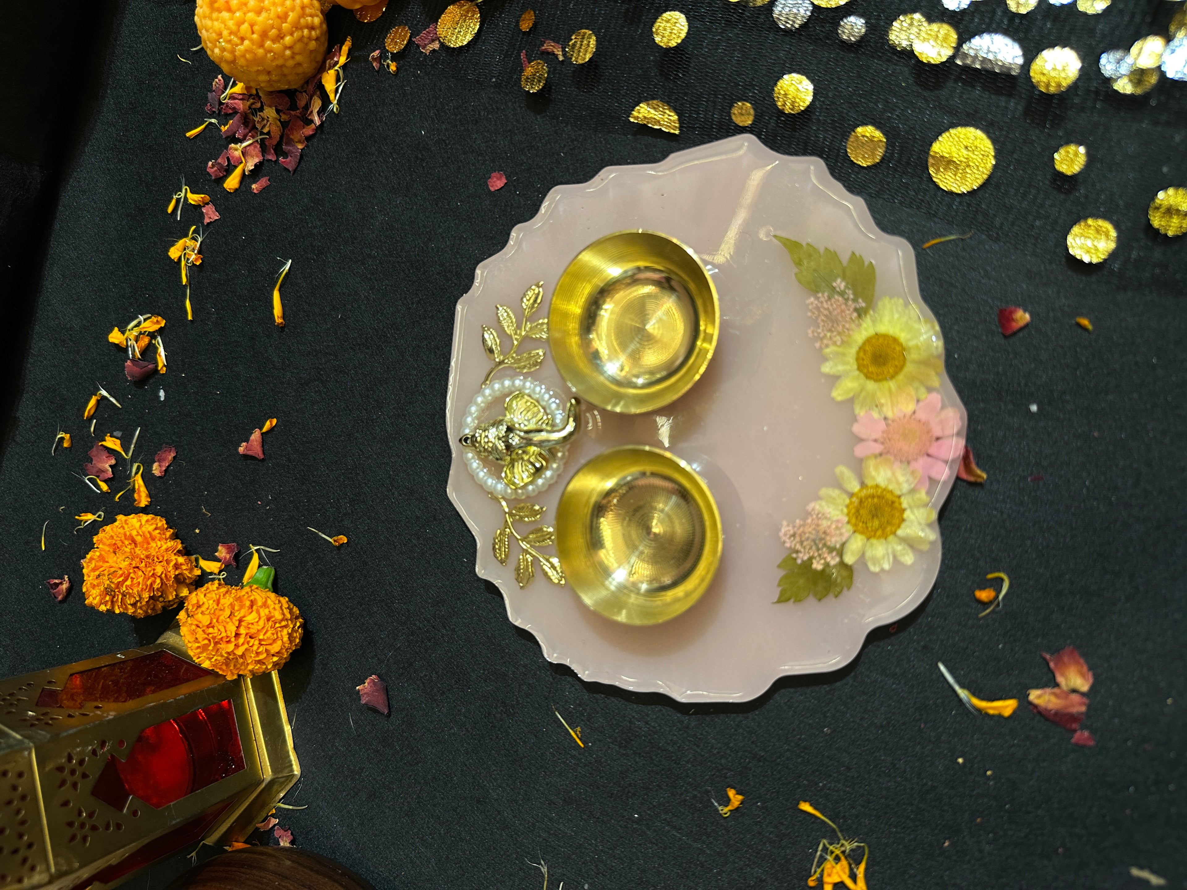 Resin puja Thali