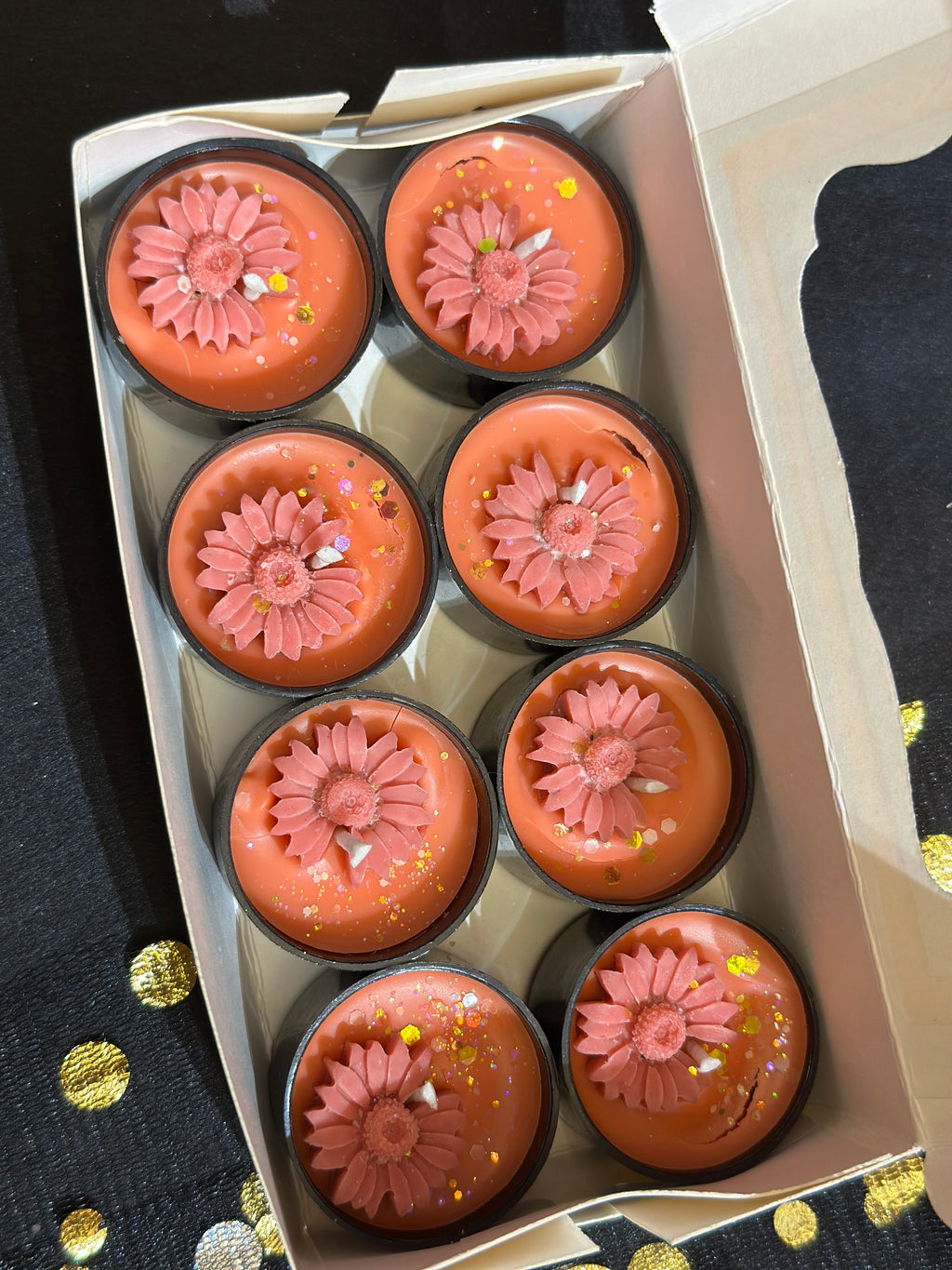 Floral Tea Light pack of 8
