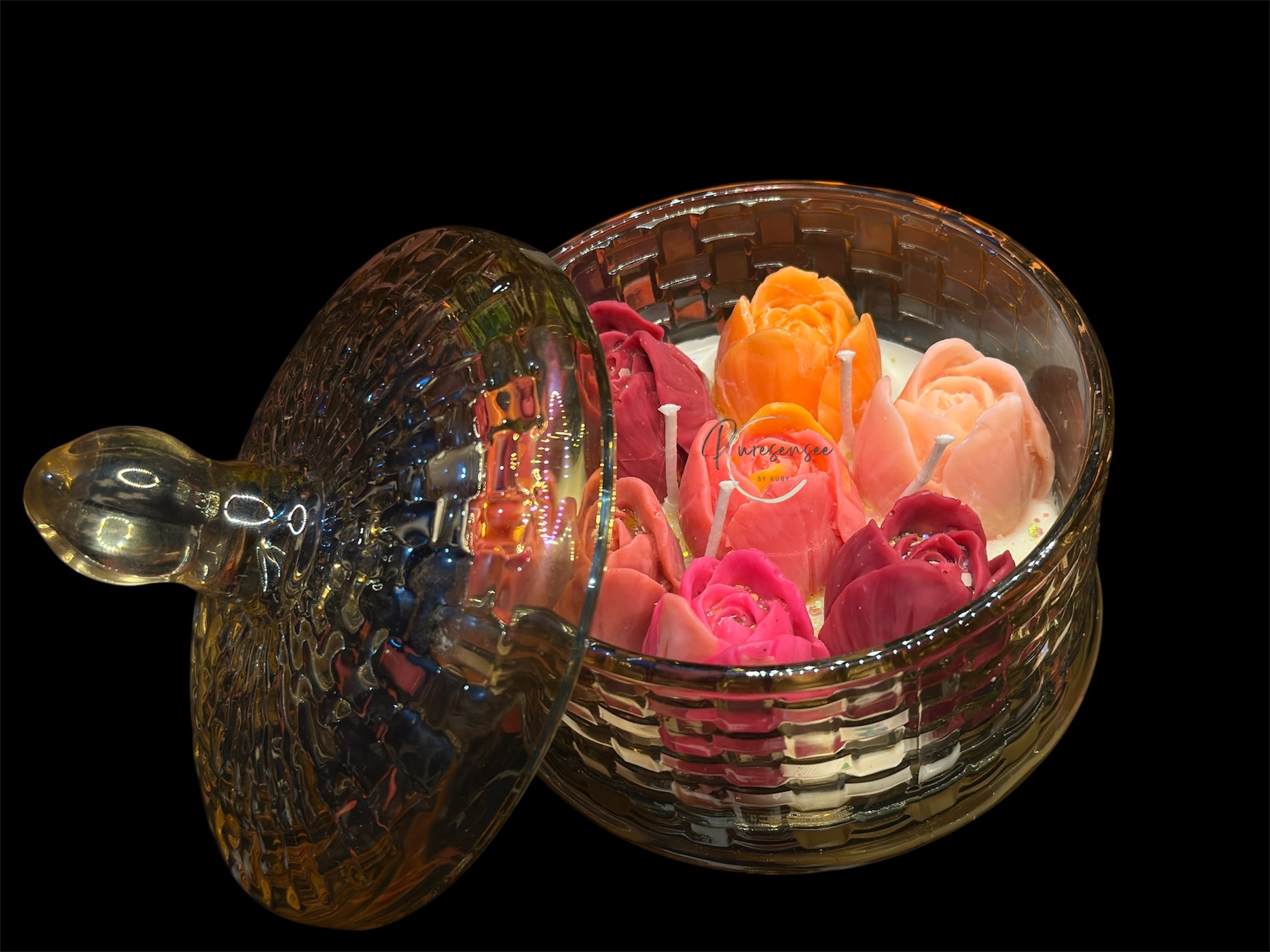 Rose  jar candles