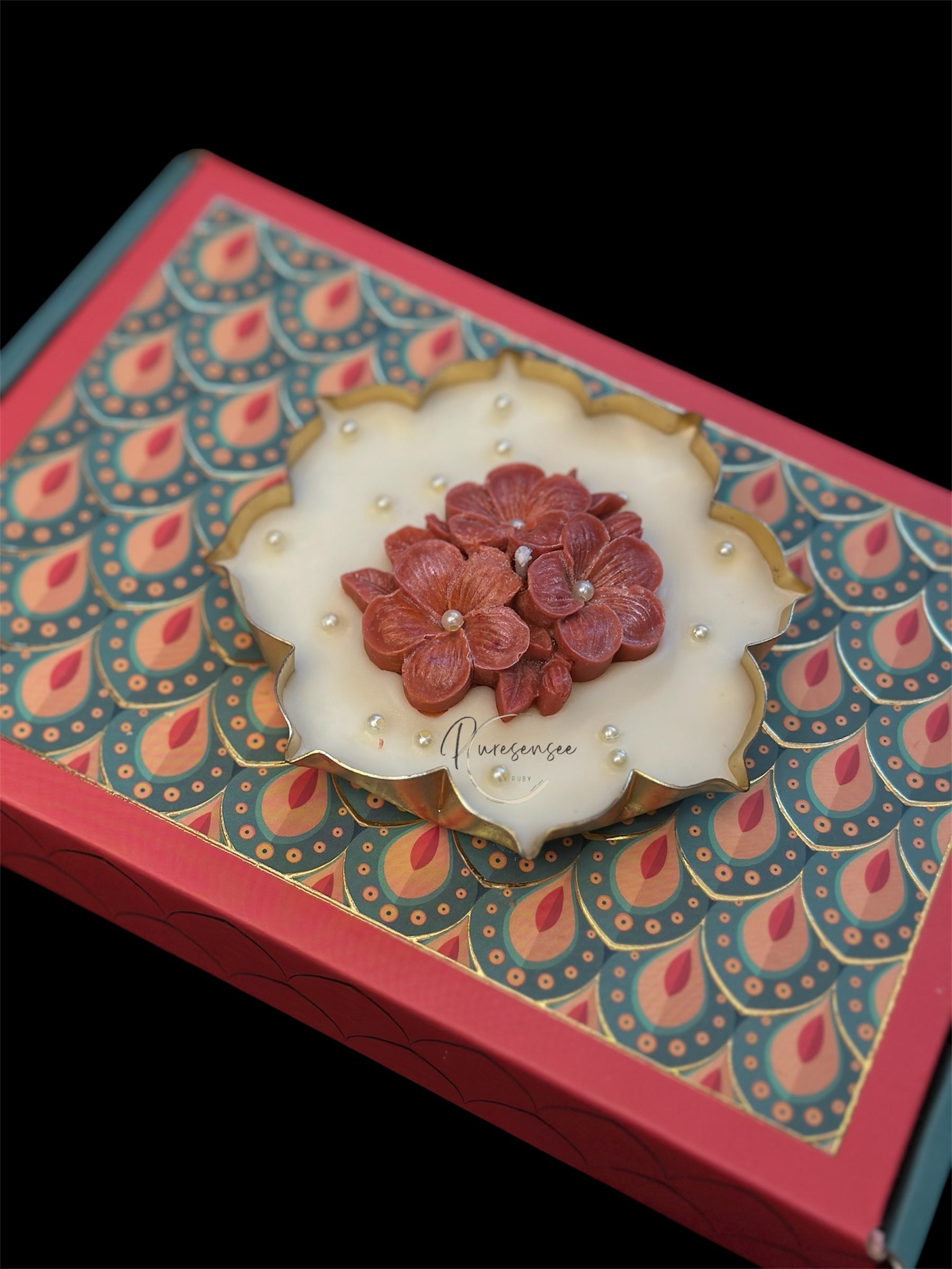 Floral Urli Candle
