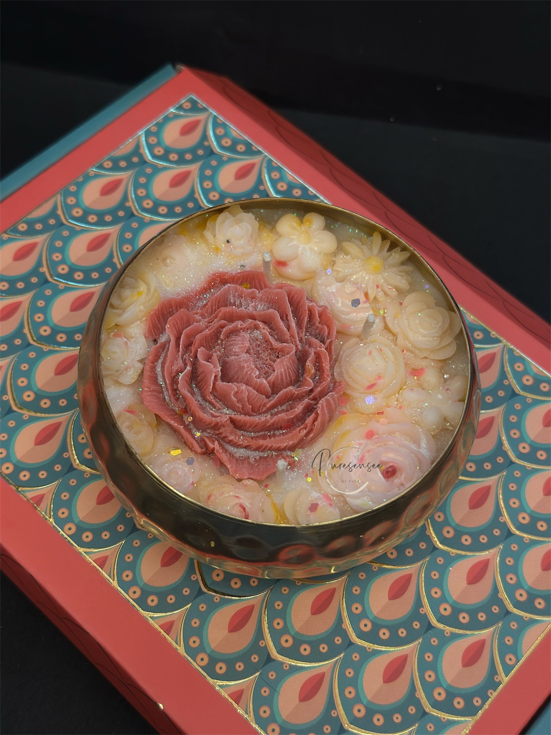 Floral Urli Candle