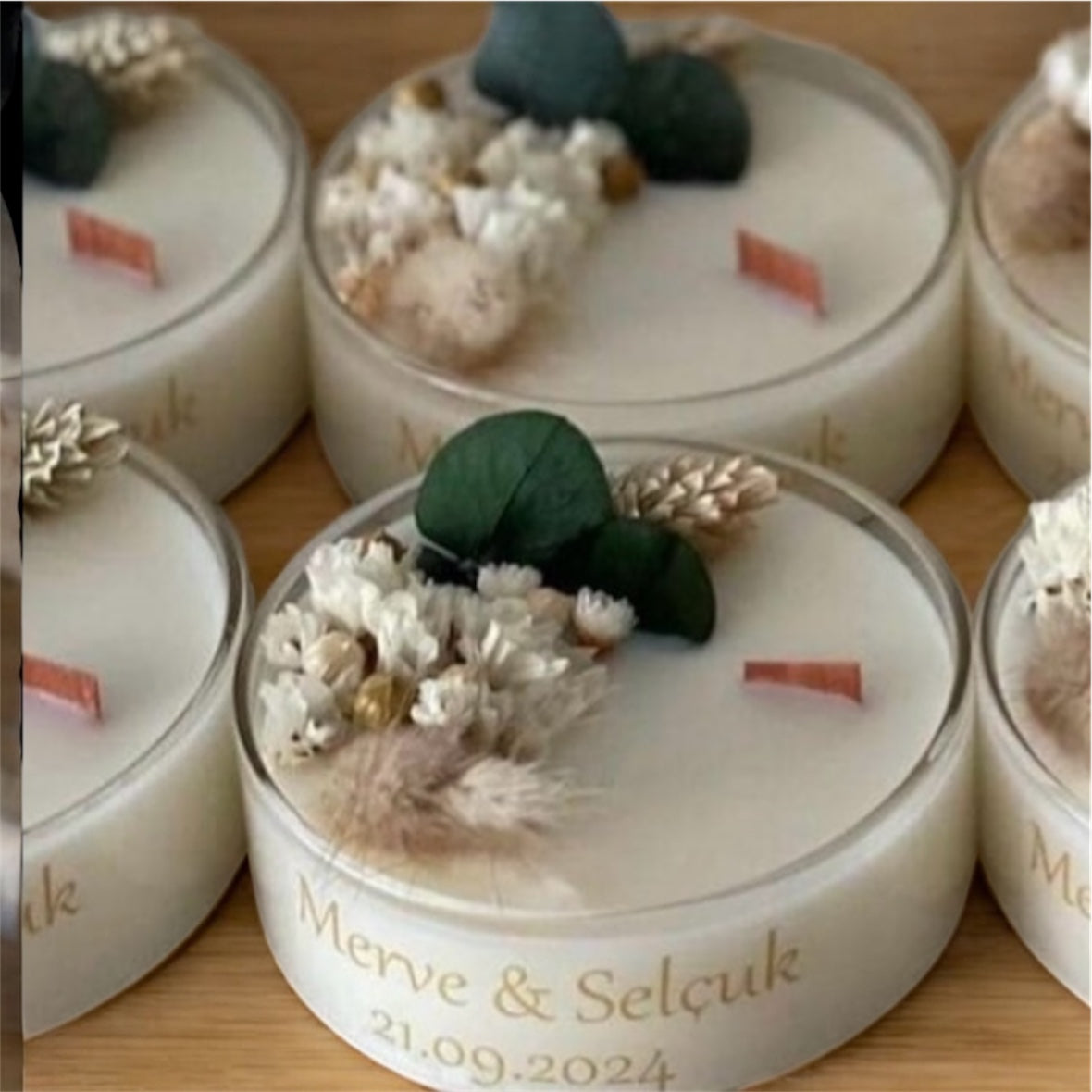 Floral Tea Light Candle Pack Of 10