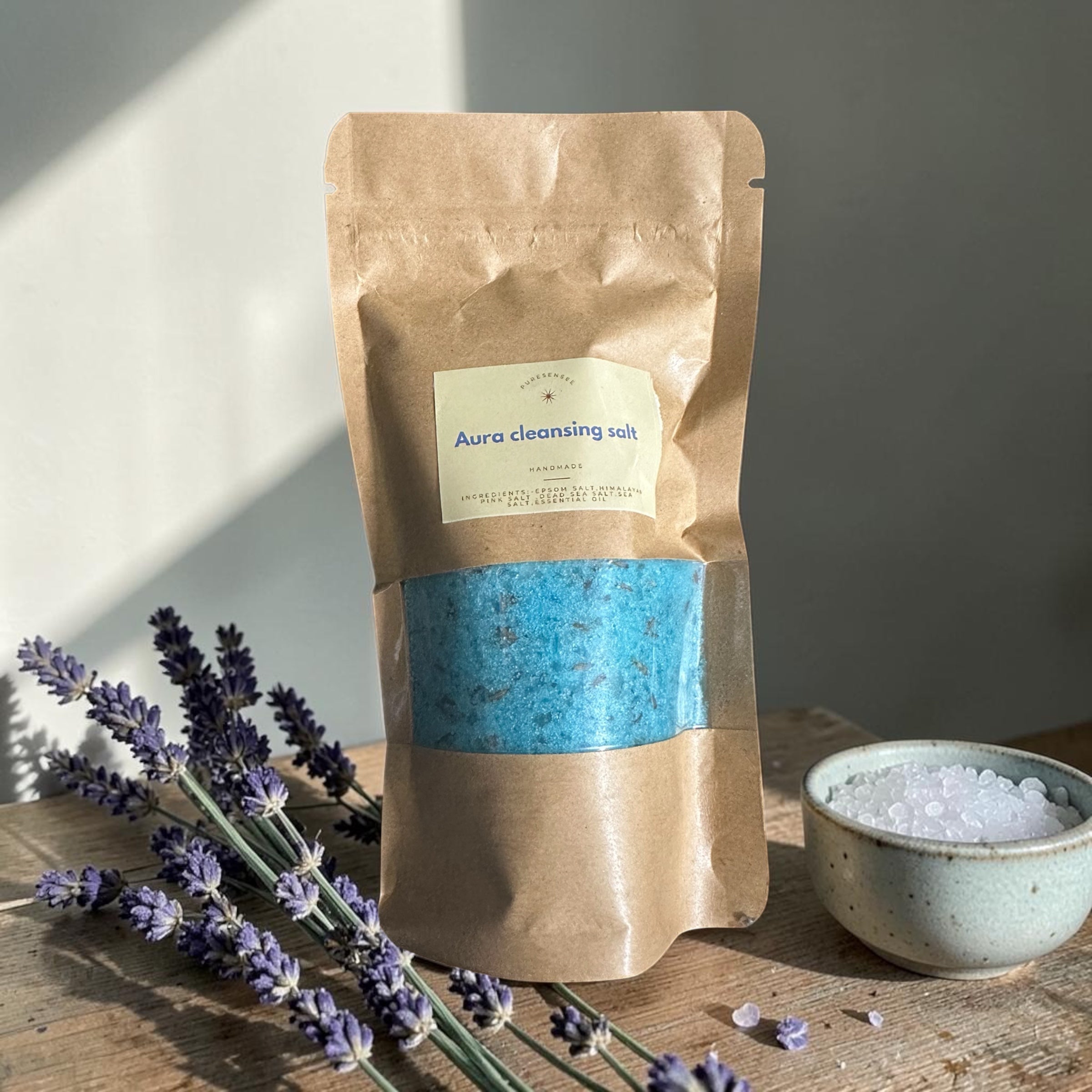 Lavender bath salt pouch