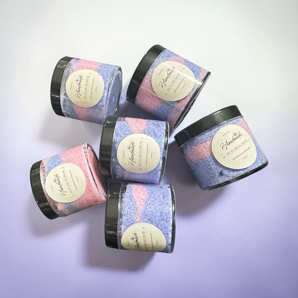 Rose & lavender sugar scrub