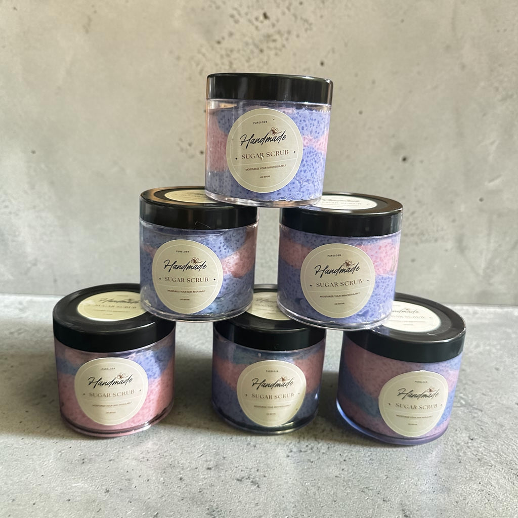 Rose & lavender sugar scrub