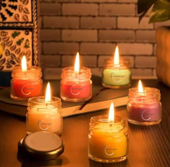 Sweet Scented Candle Jar Gift Set