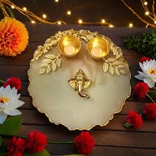 RESIN PUJA TRAY